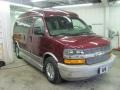 2003 Berry Red Metallic Chevrolet Express 1500 Wheelchair Access Conversion Van  photo #22