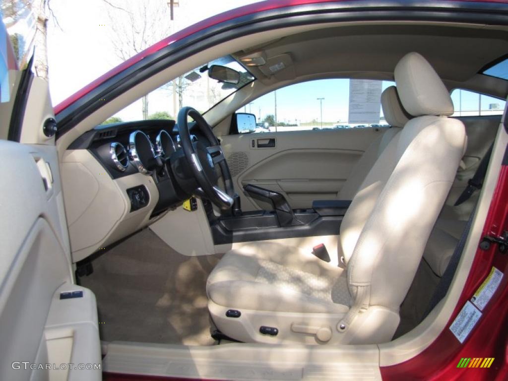 2005 Mustang GT Premium Coupe - Redfire Metallic / Medium Parchment photo #8