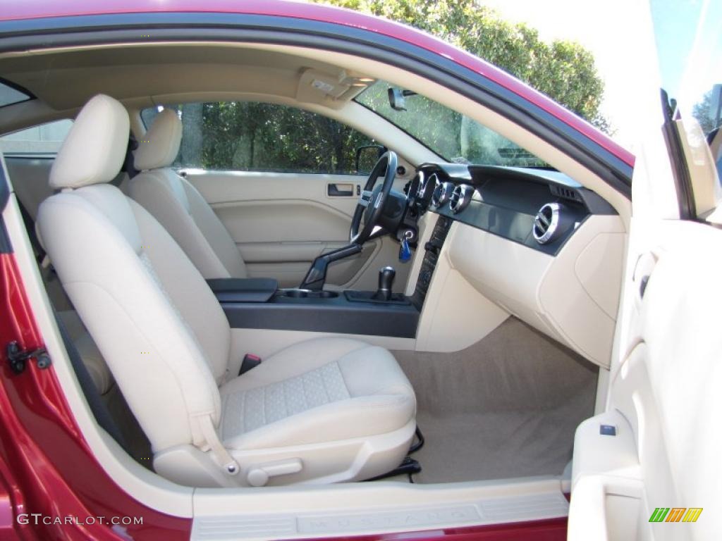 2005 Mustang GT Premium Coupe - Redfire Metallic / Medium Parchment photo #9