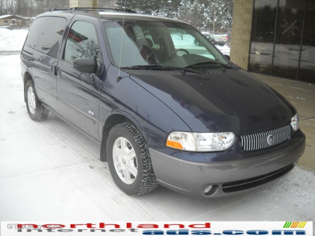 2002 Villager Sport - True Blue Metallic / Portland Gray photo #15