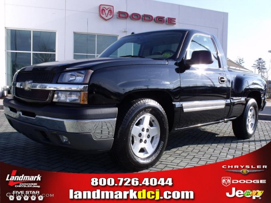 2005 Silverado 1500 LS Regular Cab - Black / Tan photo #1