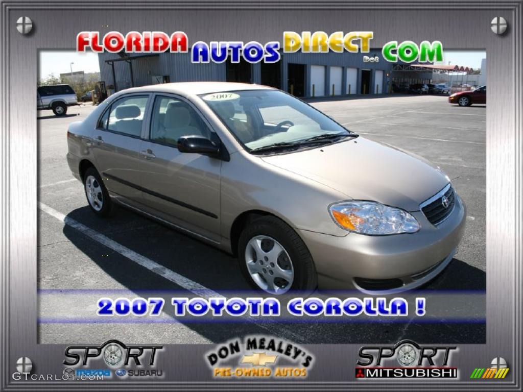 2007 Corolla CE - Desert Sand Mica / Beige photo #1