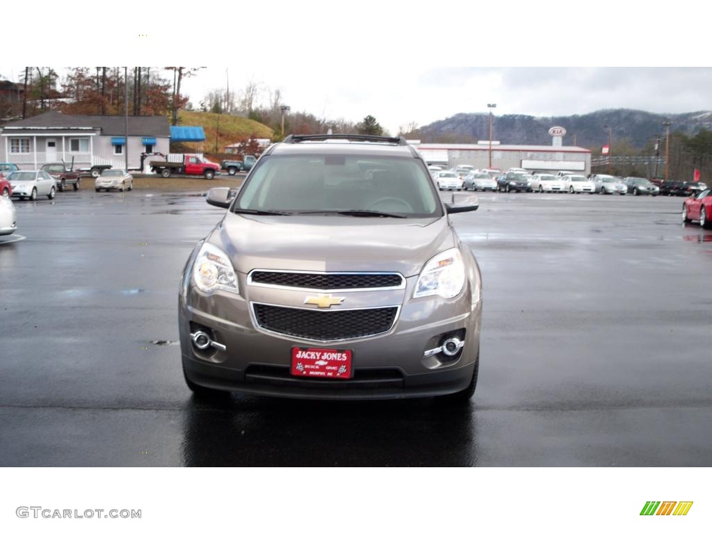 2010 Equinox LT - Mocha Steel Metallic / Jet Black/Brownstone photo #20