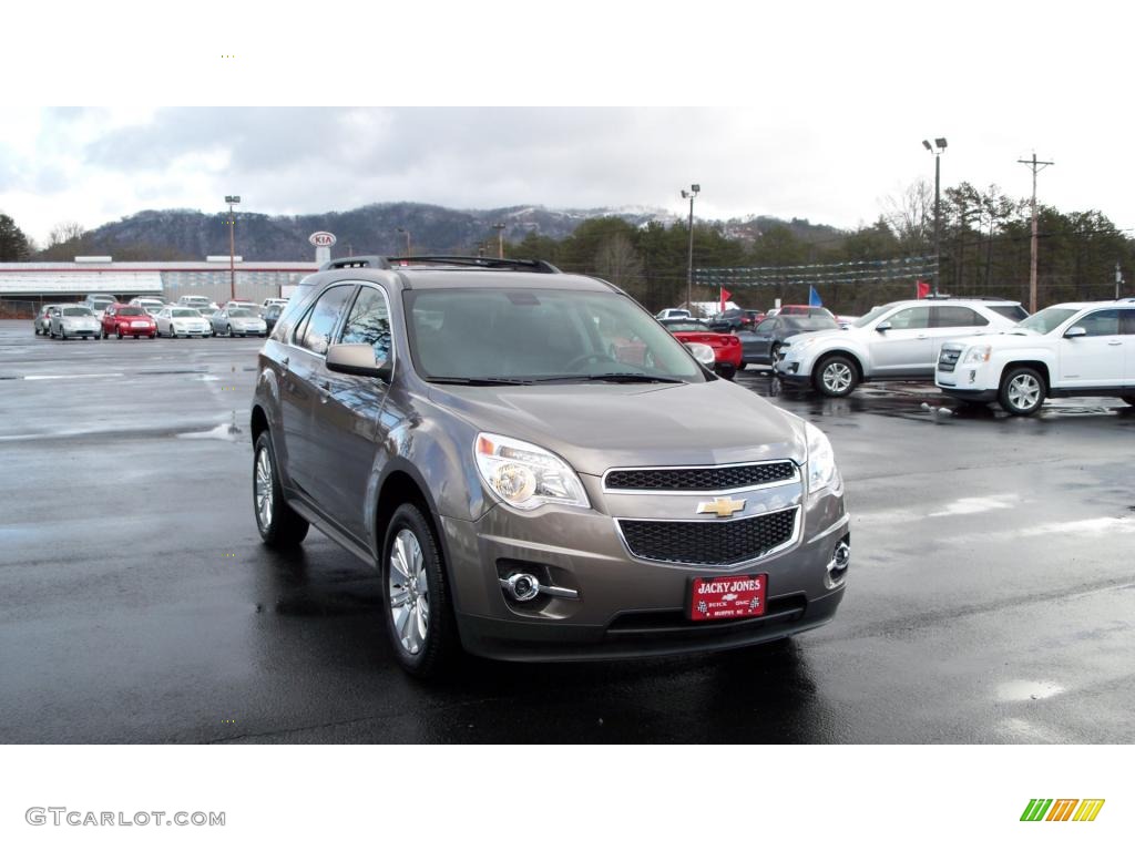 2010 Equinox LT - Mocha Steel Metallic / Jet Black/Brownstone photo #21