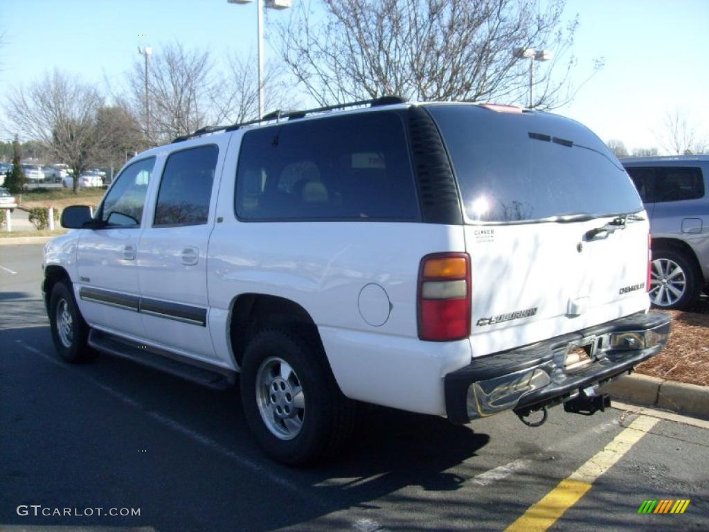 2001 Suburban 1500 LT 4x4 - Summit White / Graphite photo #1