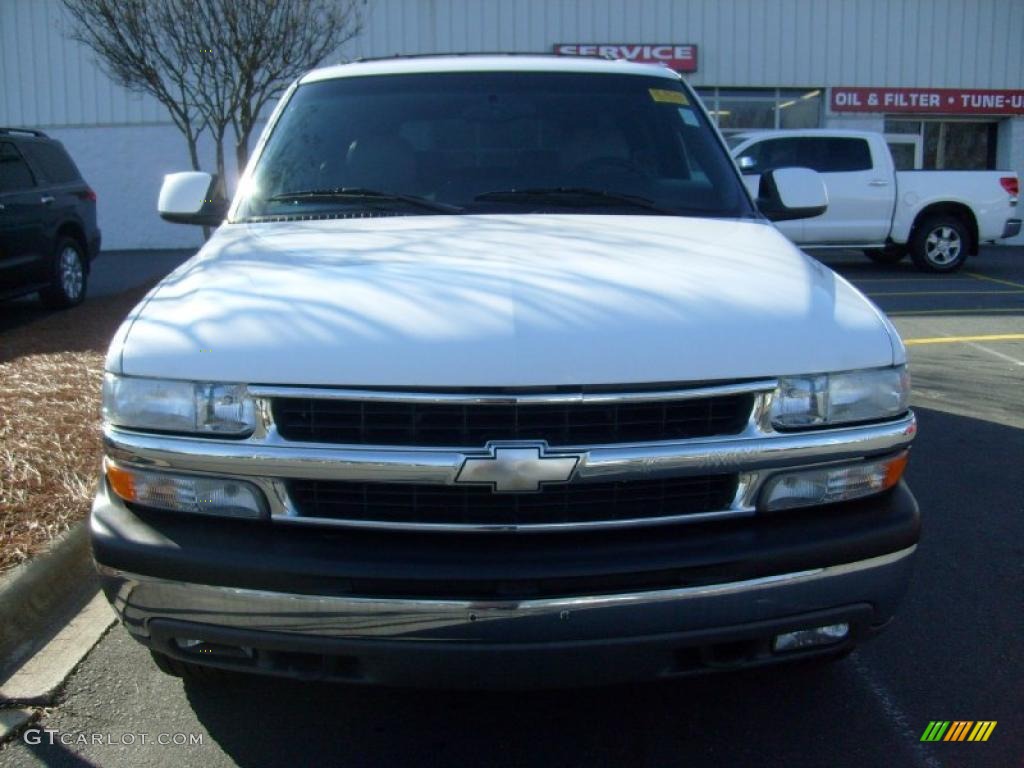 2001 Suburban 1500 LT 4x4 - Summit White / Graphite photo #5