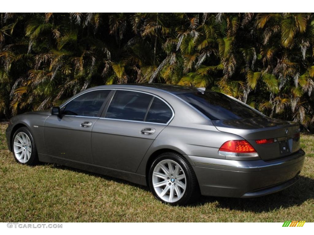 2002 7 Series 745Li Sedan - Titanium Grey Metallic / Flannel Grey photo #3