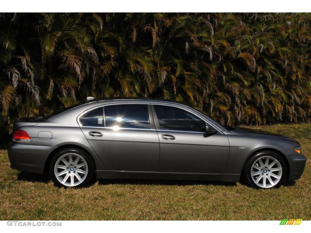 2002 7 Series 745Li Sedan - Titanium Grey Metallic / Flannel Grey photo #5