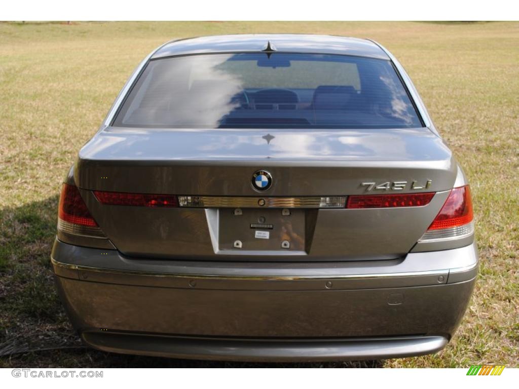 2002 7 Series 745Li Sedan - Titanium Grey Metallic / Flannel Grey photo #9