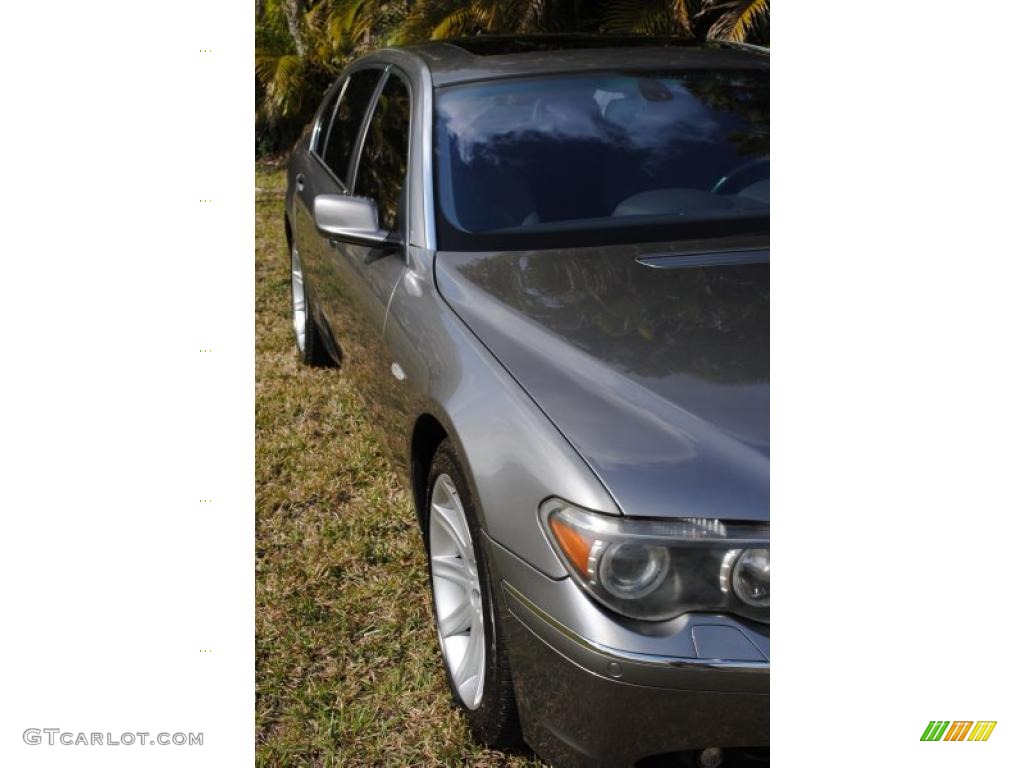 2002 7 Series 745Li Sedan - Titanium Grey Metallic / Flannel Grey photo #10