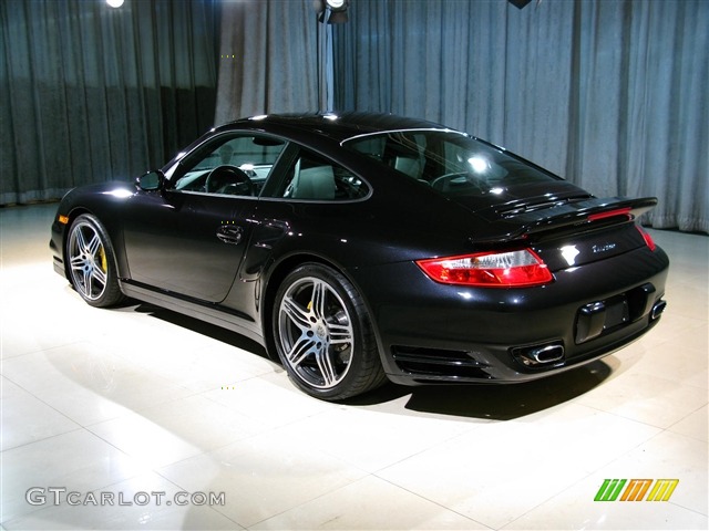 2007 911 Turbo Coupe - Black / Black photo #2