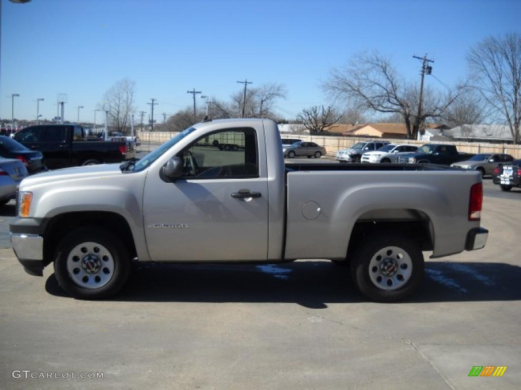 2008 Sierra 1500 Regular Cab - Silver Birch Metallic / Dark Titanium photo #1