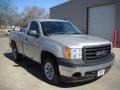 2008 Silver Birch Metallic GMC Sierra 1500 Regular Cab  photo #3