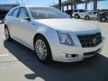 2010 White Diamond Tricoat Cadillac CTS 3.0 Sport Wagon  photo #2