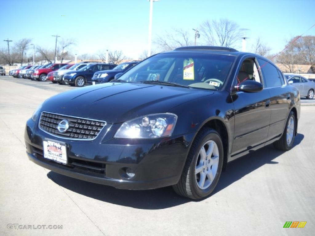 2006 Altima 2.5 SL - Super Black / Charcoal/Gray photo #1