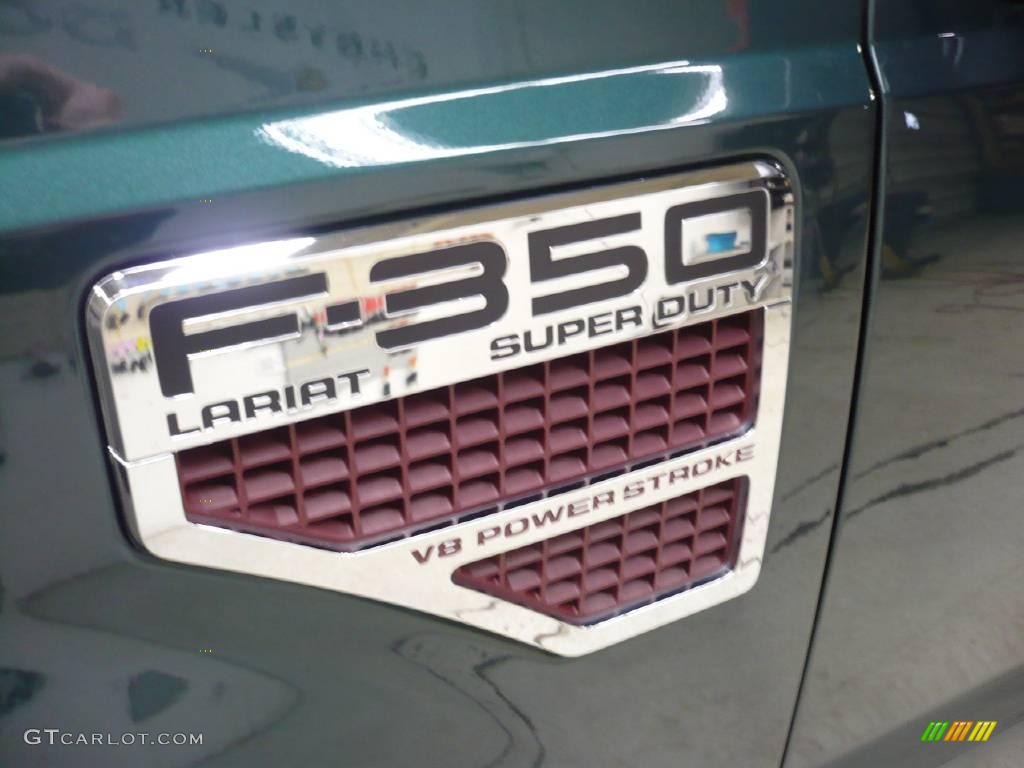 2008 F350 Super Duty Lariat Crew Cab 4x4 - Forest Green Metallic / Camel photo #36