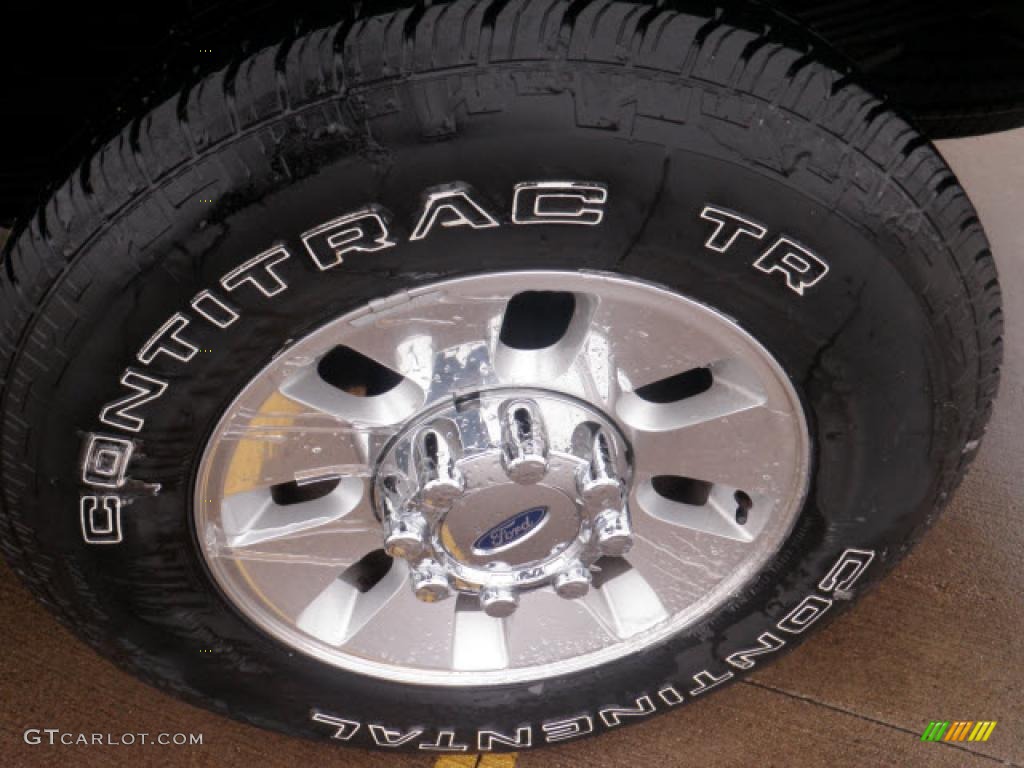 2008 F350 Super Duty Lariat Crew Cab 4x4 - Forest Green Metallic / Camel photo #50