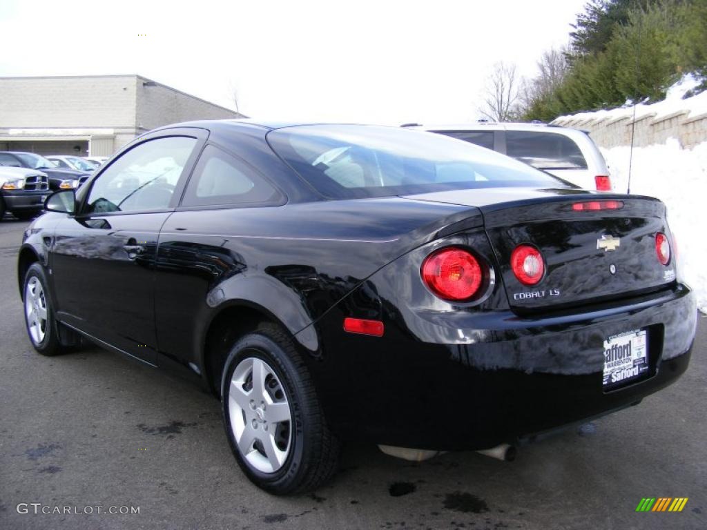 2007 Cobalt LS Coupe - Black / Gray photo #7