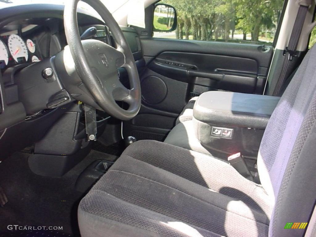 2003 Ram 1500 SLT Quad Cab 4x4 - Bright White / Dark Slate Gray photo #10
