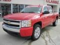 2008 Victory Red Chevrolet Silverado 1500 LS Crew Cab 4x4  photo #1