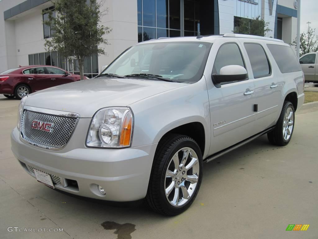 2010 Yukon XL Denali - Pure Silver Metallic / Ebony photo #1