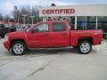 2008 Victory Red Chevrolet Silverado 1500 LS Crew Cab 4x4  photo #3