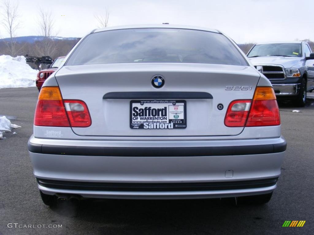 2001 3 Series 325i Sedan - Titanium Silver Metallic / Grey photo #6