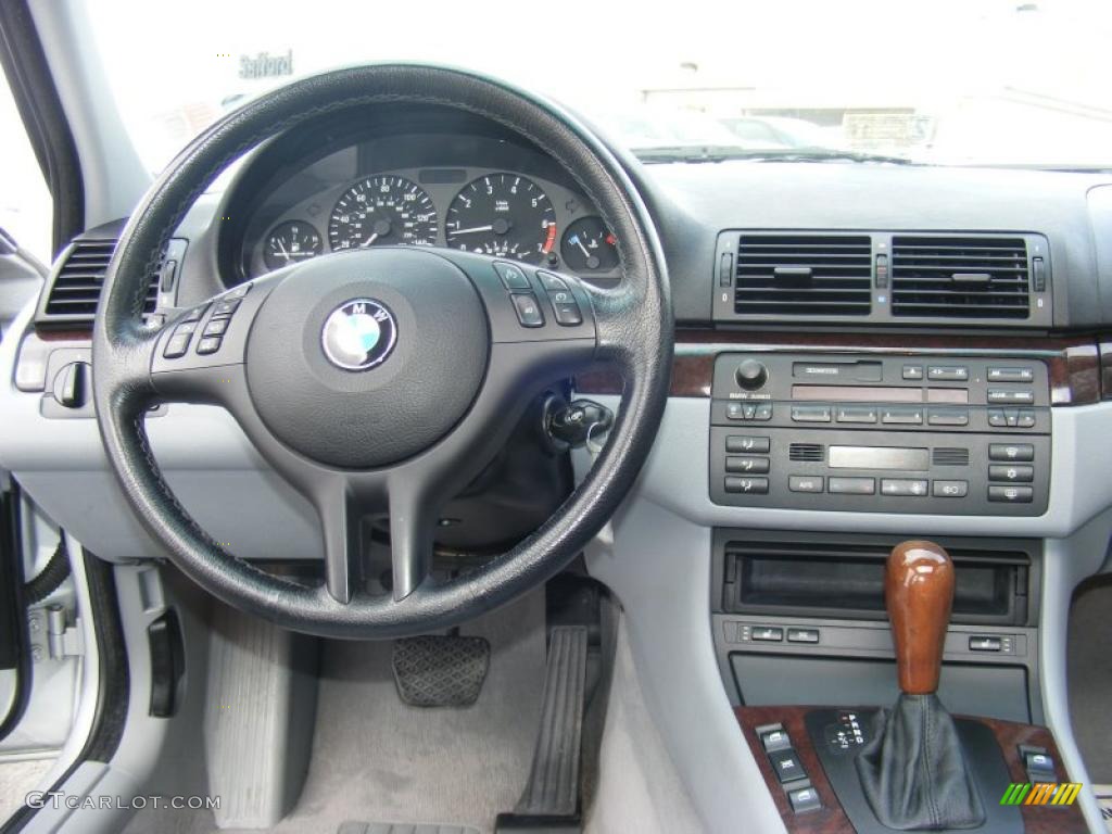 2001 3 Series 325i Sedan - Titanium Silver Metallic / Grey photo #13