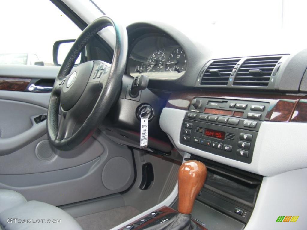 2001 3 Series 325i Sedan - Titanium Silver Metallic / Grey photo #21