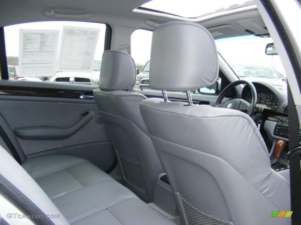 2001 3 Series 325i Sedan - Titanium Silver Metallic / Grey photo #24