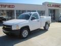 2008 Summit White Chevrolet Silverado 1500 Work Truck Regular Cab  photo #1