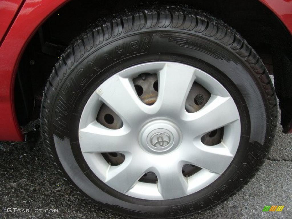 2007 Corolla LE - Impulse Red Pearl / Beige photo #14