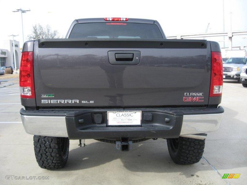 2010 Sierra 1500 SLE Crew Cab 4x4 - Storm Gray Metallic / Dark Titanium/Light Titanium photo #5