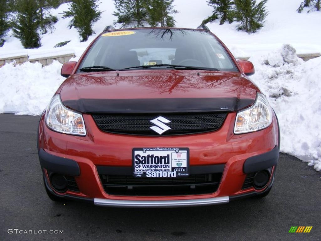 2007 SX4 Convenience AWD - Sunlight Copper Pearl / Black photo #2