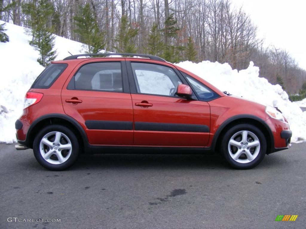 2007 SX4 Convenience AWD - Sunlight Copper Pearl / Black photo #4