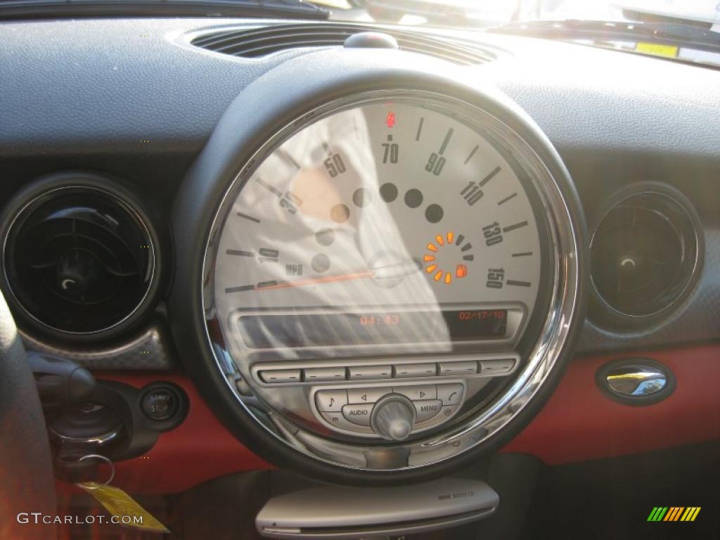 2007 Cooper S Hardtop - Pure Silver Metallic / Rooster Red/Carbon Black photo #13