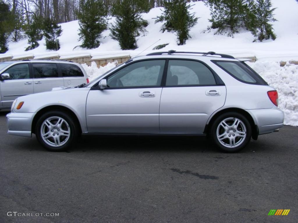 Platinum Silver Metallic 2003 Subaru Impreza WRX Wagon Exterior Photo #26010469