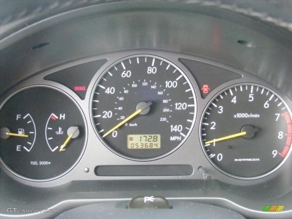 2003 Subaru Impreza WRX Wagon Gauges Photo #26010501