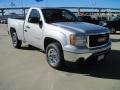 2010 Pure Silver Metallic GMC Sierra 1500 Regular Cab  photo #2