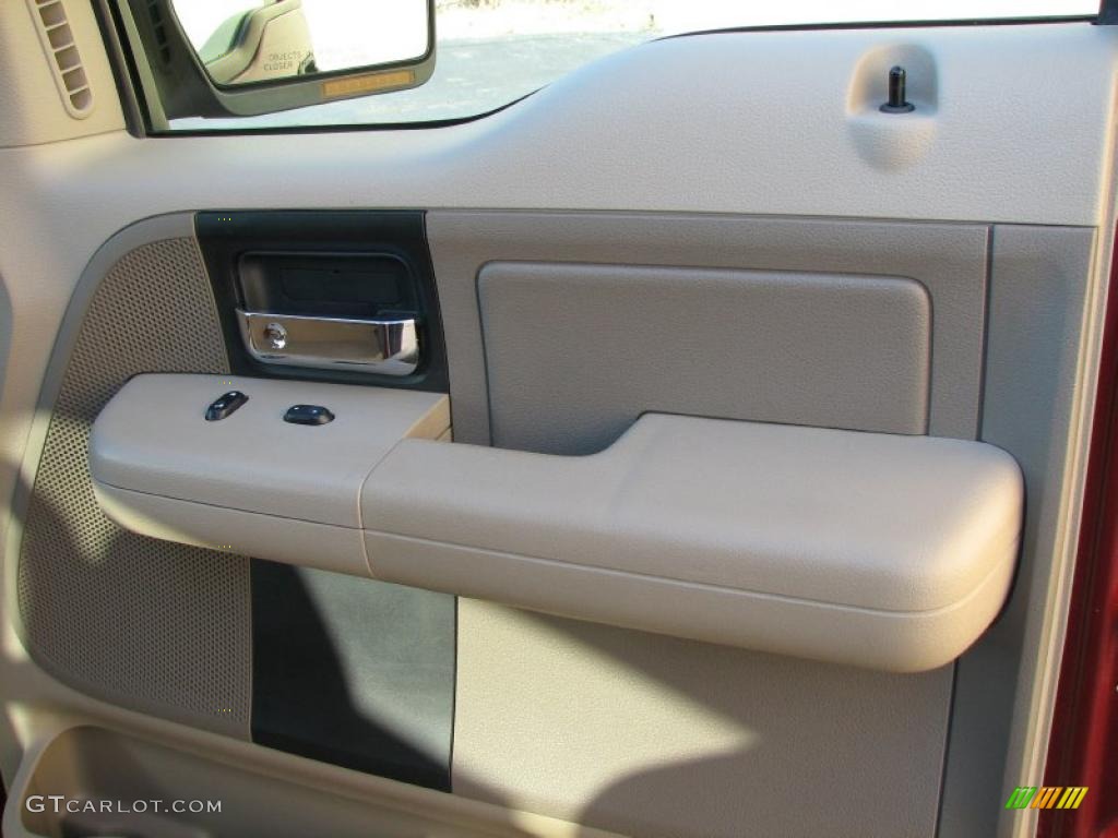 2006 F150 XLT SuperCrew - Dark Toreador Red Metallic / Tan photo #8