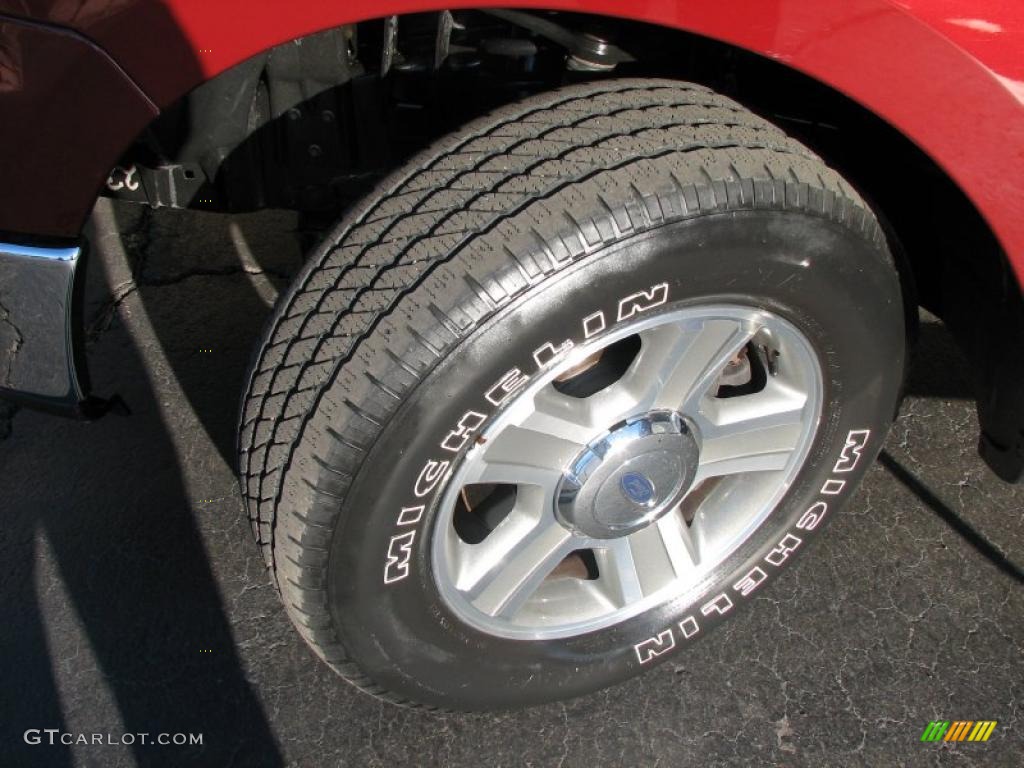 2006 F150 XLT SuperCrew - Dark Toreador Red Metallic / Tan photo #13