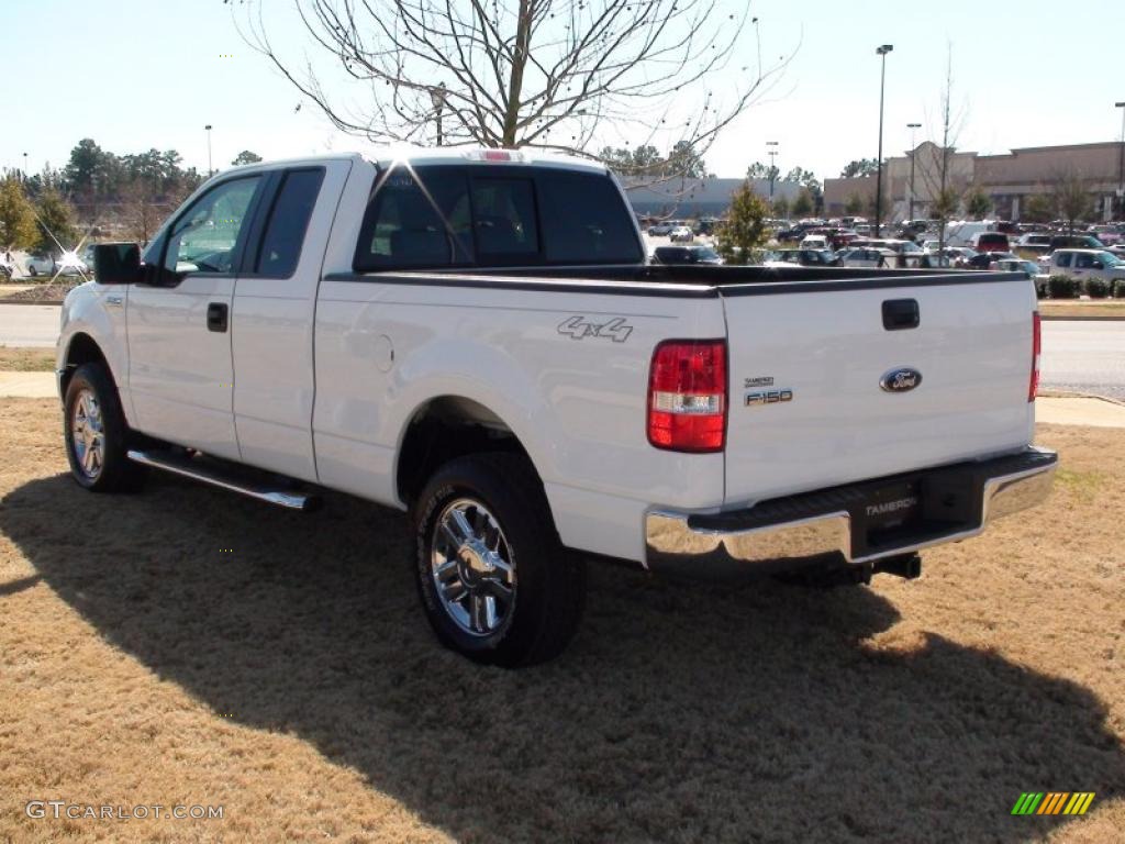 2007 F150 XLT SuperCab 4x4 - Oxford White / Medium Flint photo #7