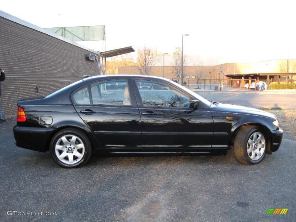 2005 3 Series 325i Sedan - Jet Black / Sand photo #9