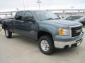 2009 Stealth Gray Metallic GMC Sierra 2500HD SLT Crew Cab 4x4  photo #2