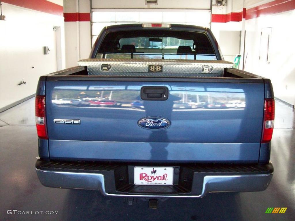 2006 F150 XLT SuperCrew - True Blue Metallic / Tan photo #5