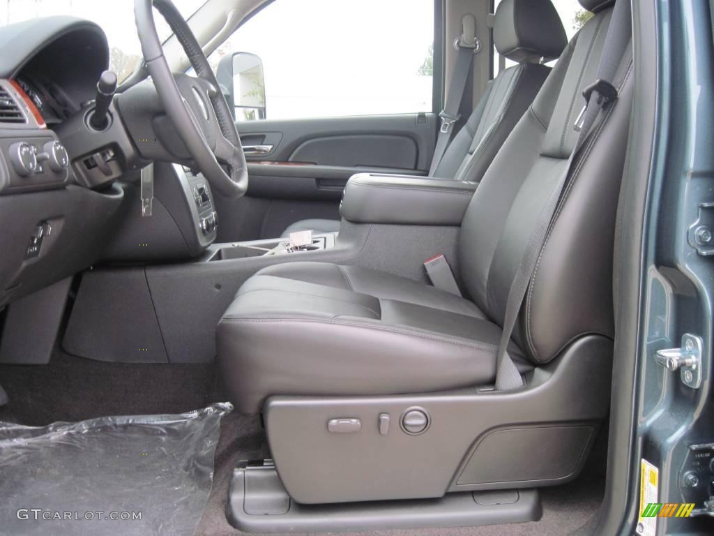 2009 Sierra 2500HD SLT Crew Cab 4x4 - Stealth Gray Metallic / Ebony photo #7
