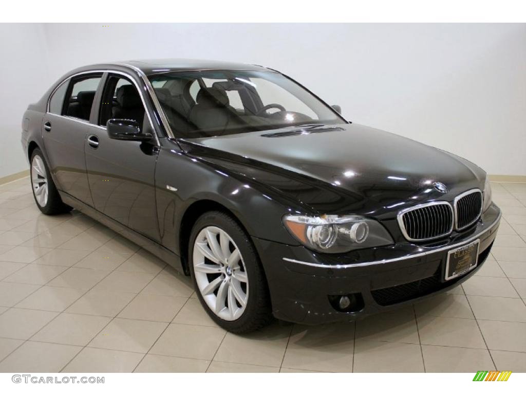 2008 7 Series 750Li Sedan - Black Sapphire Metallic / Black photo #1