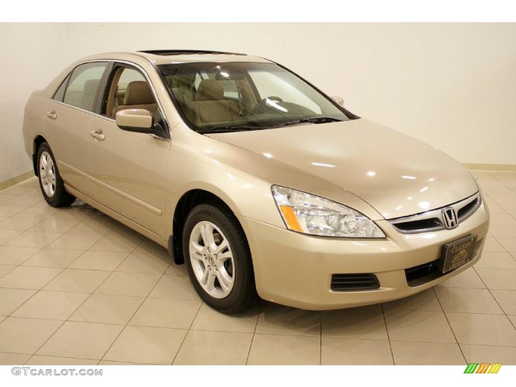 2007 Accord EX Sedan - Desert Mist Metallic / Ivory photo #1