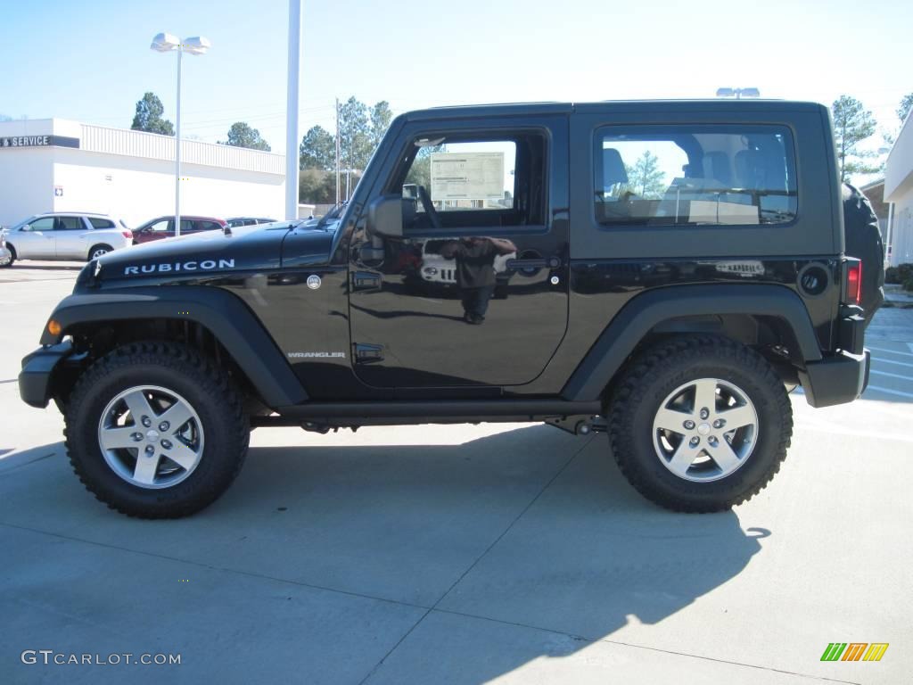 2010 Wrangler Rubicon 4x4 - Black / Dark Slate Gray/Medium Slate Gray photo #3