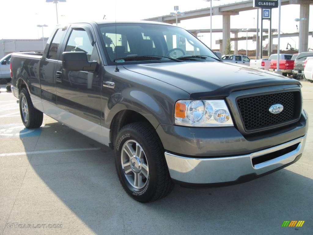 2006 F150 XLT SuperCab - Dark Shadow Grey Metallic / Medium Flint photo #2